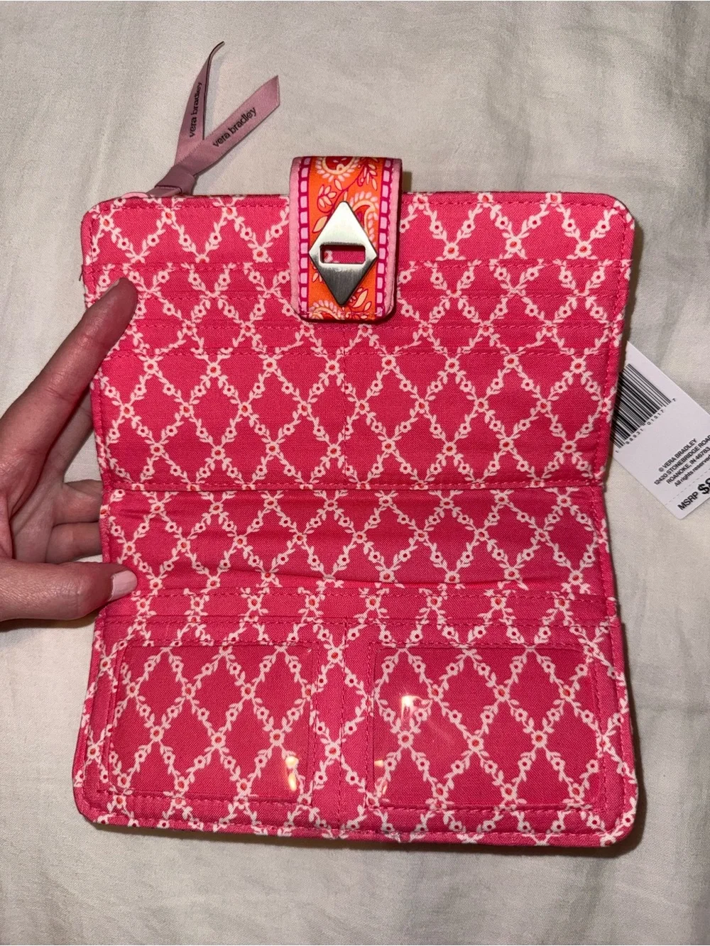 Vera Bradley Sherbet Turnlock Wallet